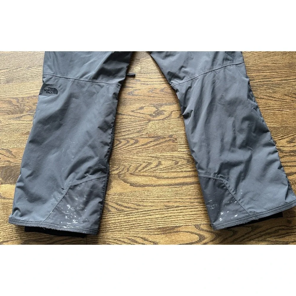 North Face Freedom Insulated Ski Pants Gray Mens Large Waterproof Dryvent L